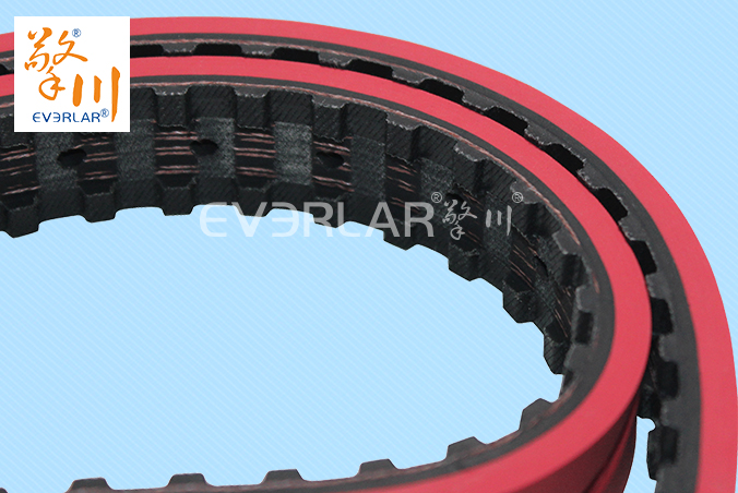 擎川everlar定制真空拉膜帶開(kāi)槽打孔橡膠同步帶
